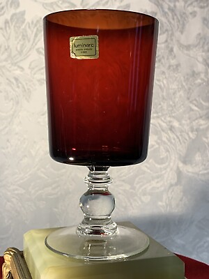 #ad #ad Arcoroc Luminarc France Ruby Red 5.75quot; Glass 10 OZ Excellent Video