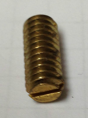 1 4 20 X 5 8 inch Slotted Set Screws Brass Fasteners 100 Pcs