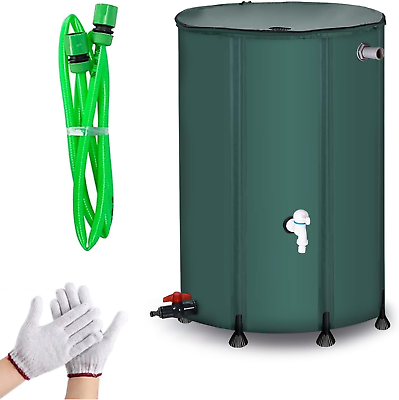 #ad Rain Barrel Portable Rainwater Storage Tank Collapsible Rain Barrel Watering S
