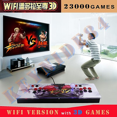 #ad 23000 Games 3D WiFi Retro Game Arcade Pandora#x27;s Box Console Double Stick HD