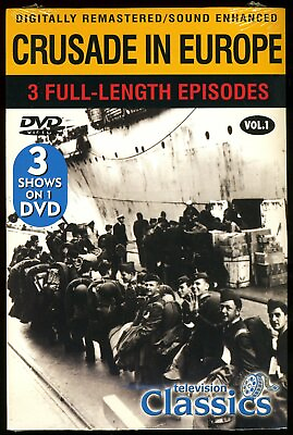 #ad CRUSADE IN EUROPE DVD V1 3 Historical Television Episodes World War 2