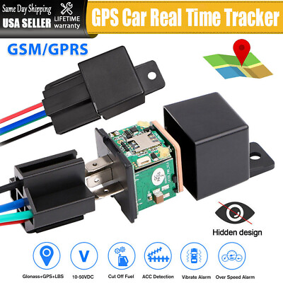 #ad GPS Tracker Real Time Tracking Locator Device GPRS GSM Car Motorcycle Anti Theft