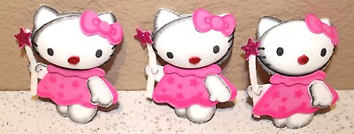 #ad #ad HELLO KITTY BIRTHDAY PARTY SUPPLY OR DECORATION FOAM FIGURES 10 PACK