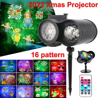 #ad Christmas Laser Projector Lights 16 Patterns LED Projection Lights with Remote