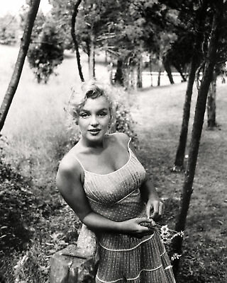 #ad Marilyn Monroe Posing In The Forest 8x10 Picture Celebrity Print