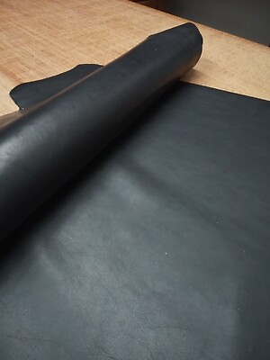 Tooling Leather Briddle Black Veg Tanned 3 4 oz 1.2 1.6 mm Cow Full Grain