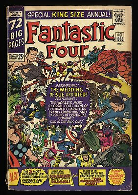 Fantastic Four Annual #3 VG 3.5 Wedding of Sue and Reed Marvel 1965