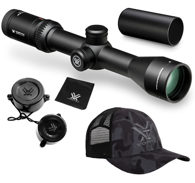 Vortex Optics Viper HS 2.5 10x44 SFP BDC Riflescope with Black Free Hat Bundle
