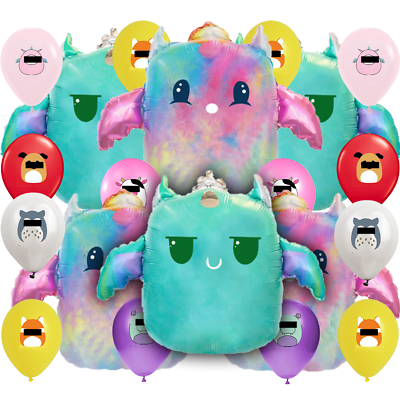 #ad SQUISHMALLOWS CUPCAKE BALLOON CUP PLATE birthday party decoration theme idea