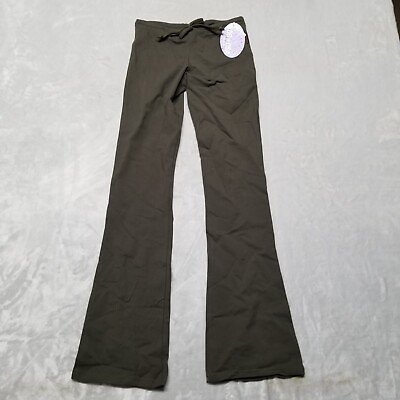 #ad New KOS USA Made Yoga Pants Leggings Size Small Olive Green Lycra Tactel