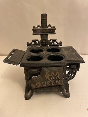 #ad #ad Vintage Cast Iron Rustic Stove with Accessories. Gift for Older Children or to