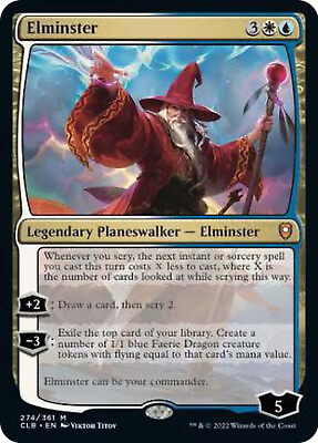 #ad MTG Elminster – Commander Legends CLB Magic Card # 274