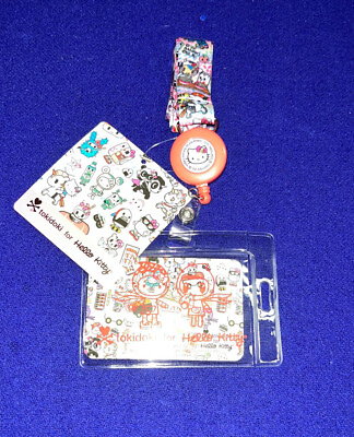 Tokidoki For Hello Kitty Japanese Food Lanyard With Retractable Cardholder ID