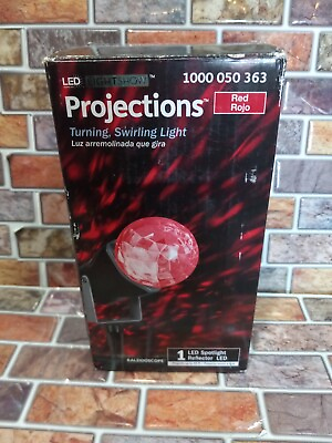 Gemmy Red LED Kaleidoscope Spotlight 120V 3W In 2.84L Indoor Outdoor