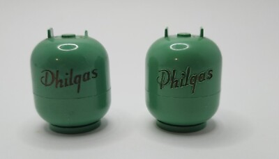 #ad Vintage PHILGAS Phillips 66 Propane Gas Tank Advertisement Salt amp; Pepper Shakers