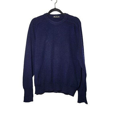 St Michael Men#x27;s 100% Lambswool Navy Sweater UK Size 40