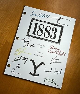 1883 Pilot Script Cast Signed Autograph Reprints Yellowstone Duttons