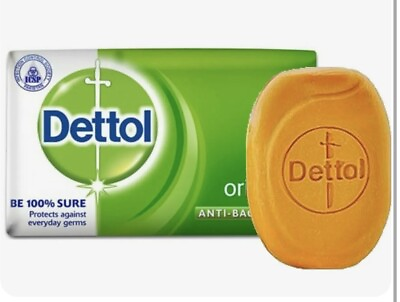 #ad Lot of 3 Dettol Original Bar Soap Anti Bacterial Protection