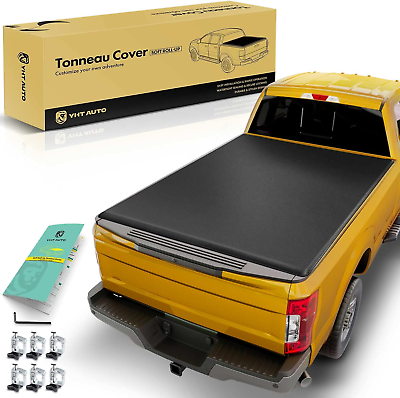 #ad Soft Roll up Truck Bed Tonneau Cover W Auto Locking Function Compatible with 201