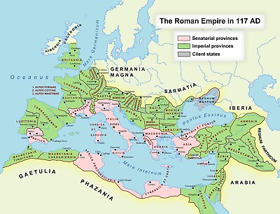 #ad #ad Map of the Roman Empire at its maximum extent in 117 CE History Professor Gift