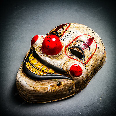 Smiling Horror Clown Crazy Joker Cosplay Masquerade Halloween Face Party Mask
