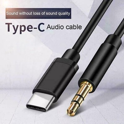 #ad Type C to Aux Cable USB Type C Male To 3.5mm Cord Car AUX Music Audio Adapter