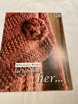 #ad Mission Falls For Her And Flip Over For Him Knit Pattern Book