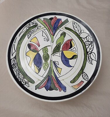 #ad Warin Deruta? Grazia #94 Floral Design Decorative Plate Plate 10 1 4quot;