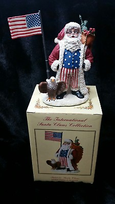 #ad The International Santa Claus Collectible Figurine Patriotic United States
