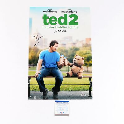 Mark Wahlberg Signed Movie Poster TED 2 12x18 PSA