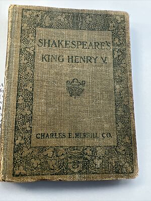 #ad #ad Shakespeare’s King Henry V. Antique by Charles E. Merrill Co Copyright 1883.
