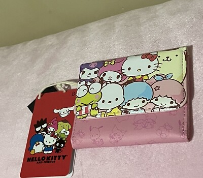 #ad Loungefly Hello Kitty and Friends Pink Mini Flap Wallet Sanrio 💕 NEW 💗