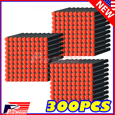 300pcs Pack Refill Foam Darts Bullets Ammo for air Warriors Toy Guns Blaster