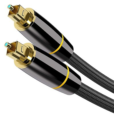 #ad JACK male Optical Audio Cable Toslink Cable Braided Fiber Optic Male to Male