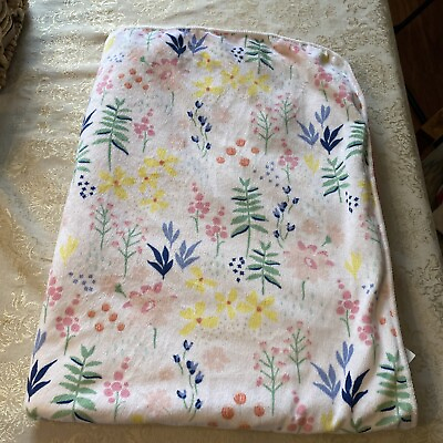 #ad Cloud Island Floral Flowers Fleece Pink Sherpa Baby Blanket 39”x29.5”