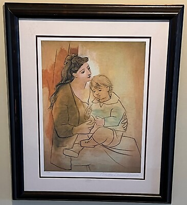 #ad Pablo Picasso quot;Mother and Childquot; Estate Signed Stamped amp; Numbered