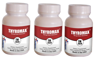 #ad Thyromax Natural Thyroid Economy Pack 3 bottles 60ct