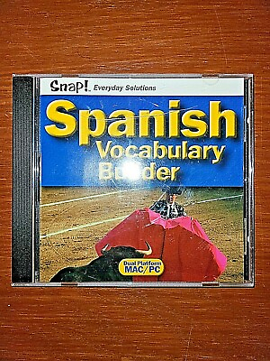SNAP Spanish Vocabulary Builder Jewel Case Windows MAC Language Learning