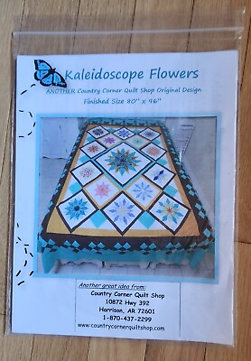 #ad Quilt Pattern KALEIDOSCOPE FLOWERS Finished size 80quot; x 96quot;
