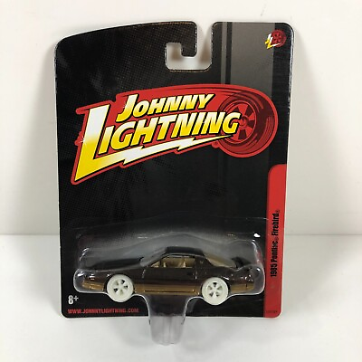 #ad 2010 Johnny Lightning 1985 Pontiac Firebird Black Gold Chase White Lightning