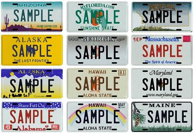 #ad Custom Personalized Vanity Metal License Plate Your Name Your State
