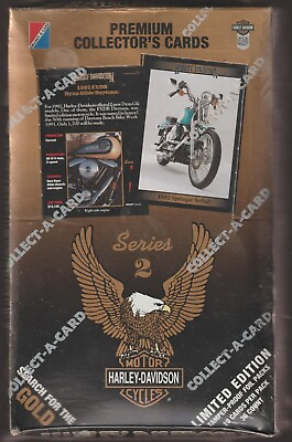 #ad 1992 HARLEY DAVIDSON Premium Collector#x27;s Cards Series 2. New Factory Sealed
