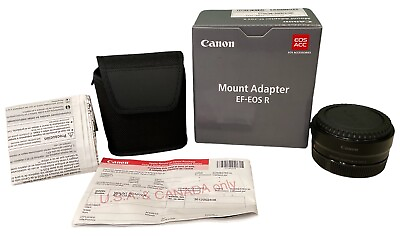#ad BRAND NEW Canon Mount Adapter EF EOS R 2971C002 With case and instruction manual