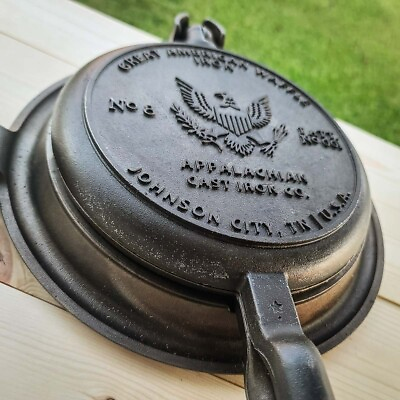 #ad #ad Vintage Inspired Cast Iron Waffle Iron Stovetop Waffle Maker Made in USA