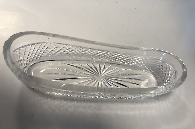 Waterford Crystal Table Accessories Oval Celery Relish Condiment Dish Ireland