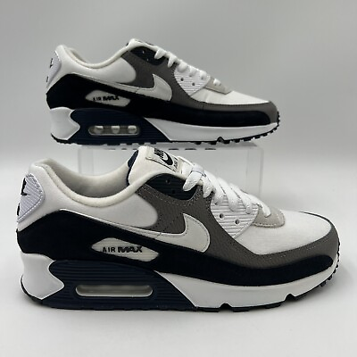 #ad Nike Men#x27;s Sz 10 Air Max 90 Flat Pewter White Black Athletic Sneakers DZ3522 002