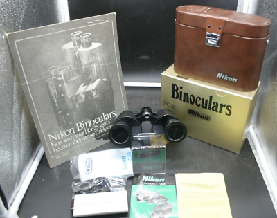 #ad Vintage Nikon Binoculars 7x35E RARE NEW WITH BOX PAPERWORK CASE BRAND NEW WOW
