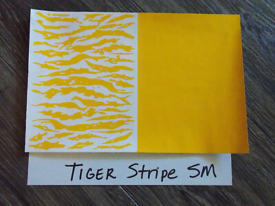 #ad Tiger Stripe Small High Heat Vinyl Stencil 12quot; x 8quot; Unweeded