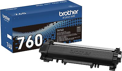 Brother Genuine Cartridge TN760 High Yield Black Toner1 Pack