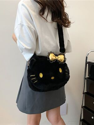 #ad Girls Cute Hello Kitty Handbags Hello Kitty Shoulder Bags Plush Crossbody Bag PA